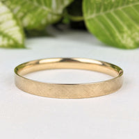 Edwardian 12K Gold Filled 8mm Cartouche Hinged Bangle Bracelet