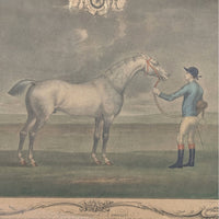 R. Houston Pair of Antique Horse Racing Framed Mezzotints (22.25" x 21")