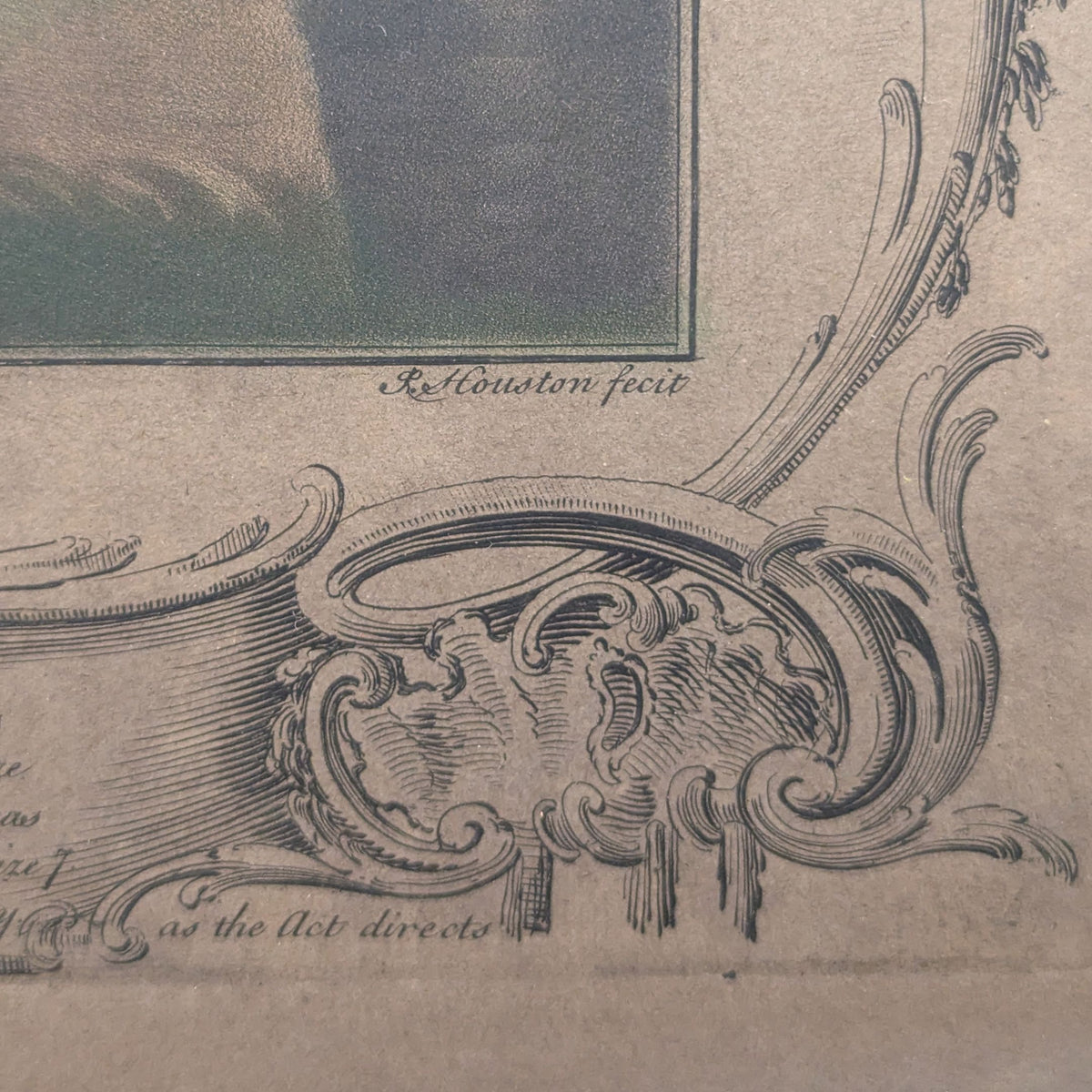 R. Houston Pair of Antique Horse Racing Framed Mezzotints (22.25" x 21")