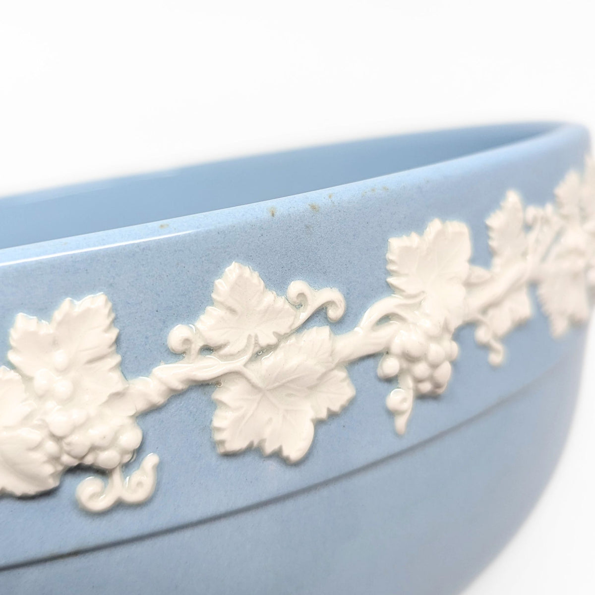Wedgwood Queensware Cream Color on Lavender 9" Salad Bowl, Smooth Edge
