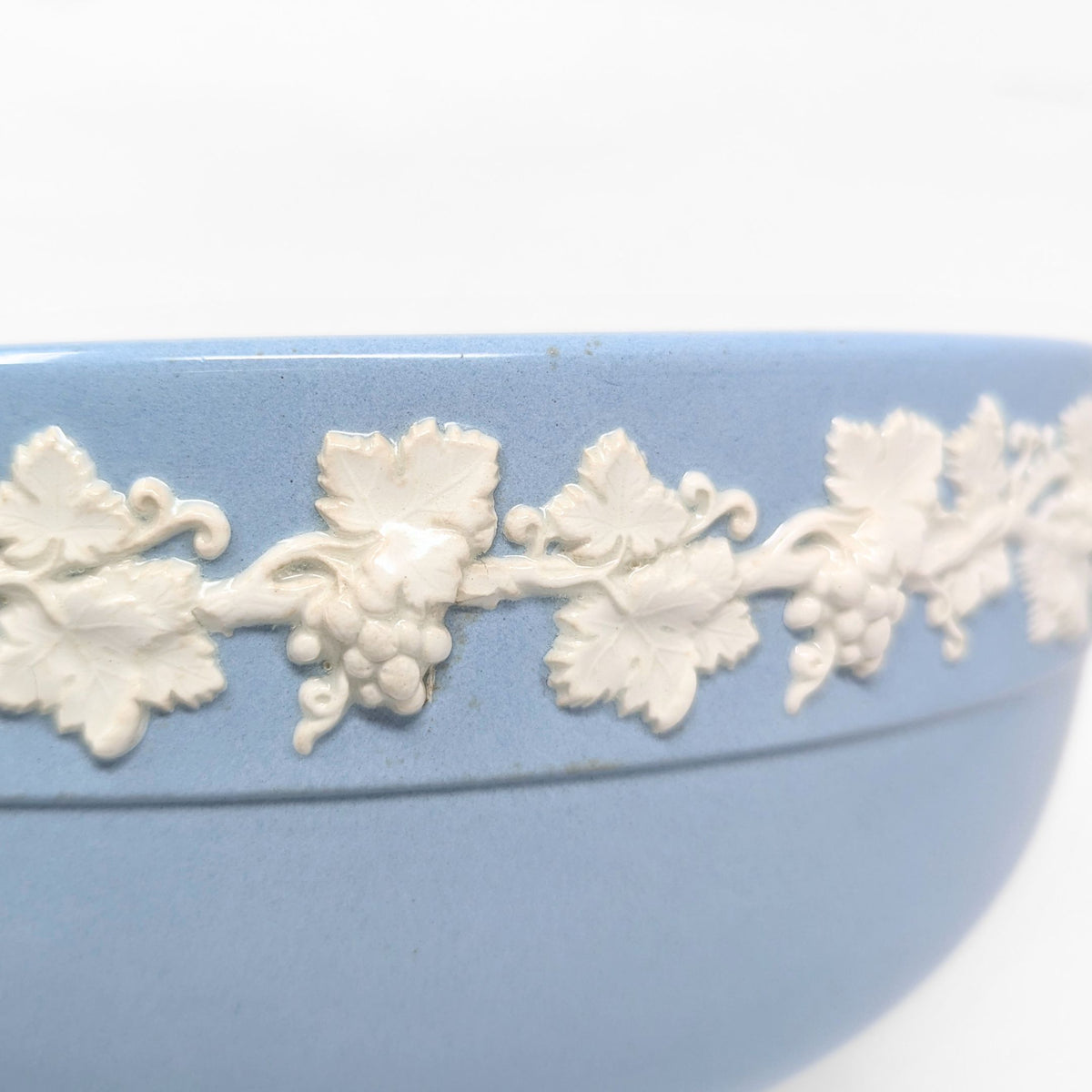 Wedgwood Queensware Cream Color on Lavender 9" Salad Bowl, Smooth Edge
