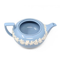 Wedgwood Queensware Cream Color on Lavender Teapot, Smooth Edge
