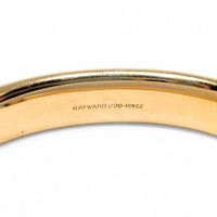 Hayward Victorian 11mm 12K Gold Filled Repousse Hinged Bangle Bracelet