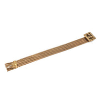 Victorian Gold Filled 30mm Buckle Slide Mesh Adjustable Bracelet