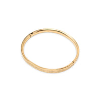 B.A. Ballou 1950’s 12K Gold Filled Hinged Baby Bangle Bracelet, "TLB" Monogram