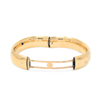 Bojar 1920’s 12K Gold Filled Cartouche 15mm Hinged Bangle Bracelet