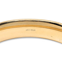 Bojar 1920’s 12K Gold Filled Cartouche 15mm Hinged Bangle Bracelet