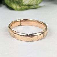 B.B. Co. Edwardian Gold Filled Repousse 12mm Hinged Bangle Bracelet