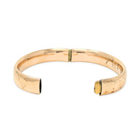 Fontneau & Cook Edwardian X-Mas 1906 11mm Gold Filled Hinged Bangle Bracelet