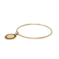 B.A. Ballou Vintage 2.2mm 12K Gold Filled “G” Charm Bangle Bracelet