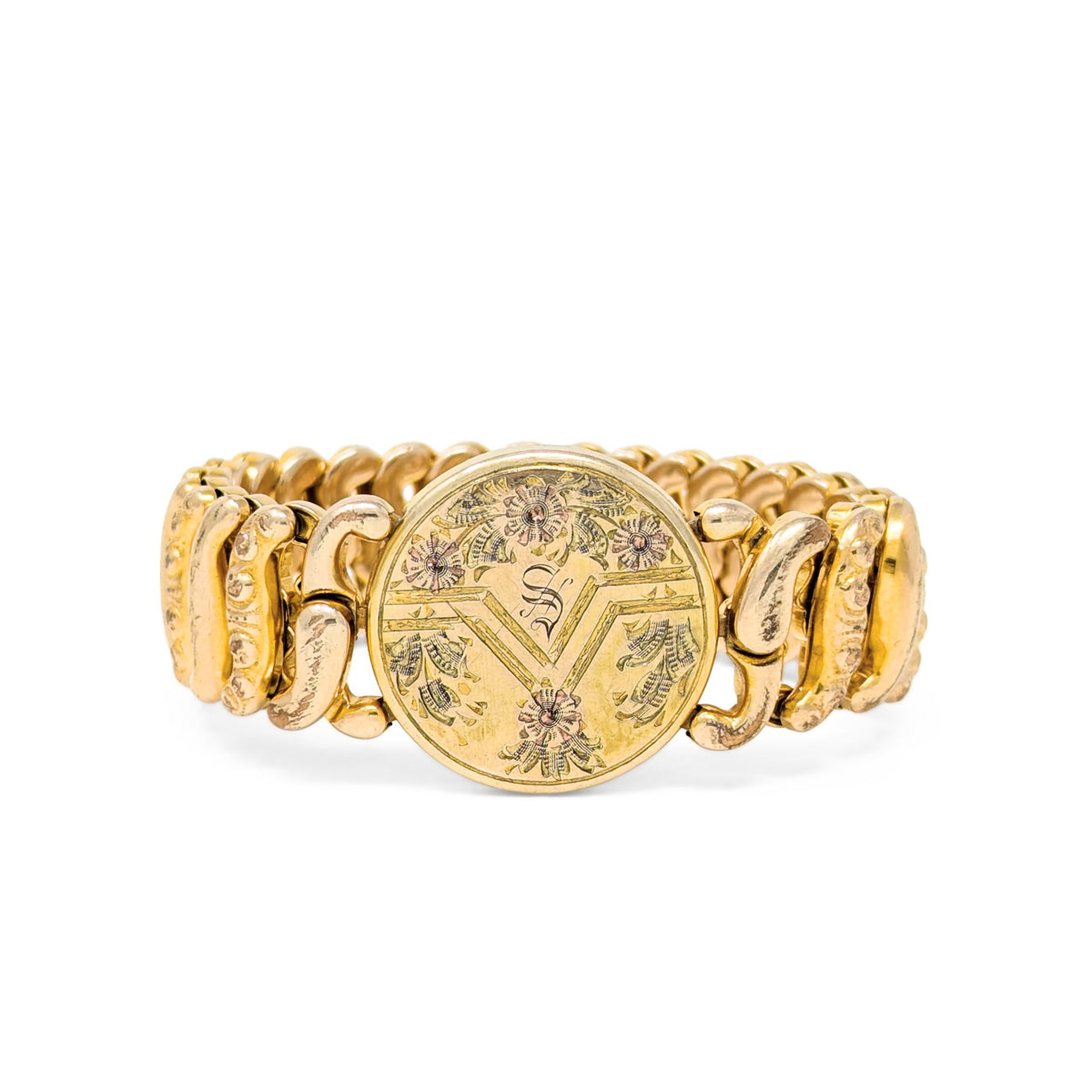 Pitman & Keeler Edwardian “American Queen” Gold Filled Sweetheart Bracelet