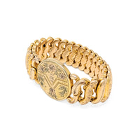 Pitman & Keeler Edwardian “American Queen” Gold Filled Sweetheart Bracelet
