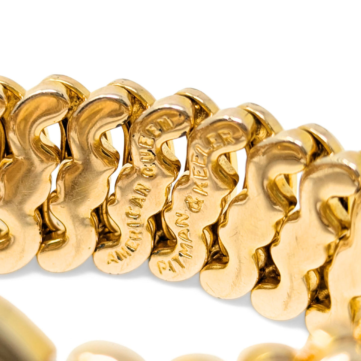 Pitman & Keeler Edwardian “American Queen” Gold Filled Sweetheart Bracelet