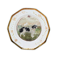 Livesley, Powell & Co Antique Hand Painted Springer Spaniel Plate