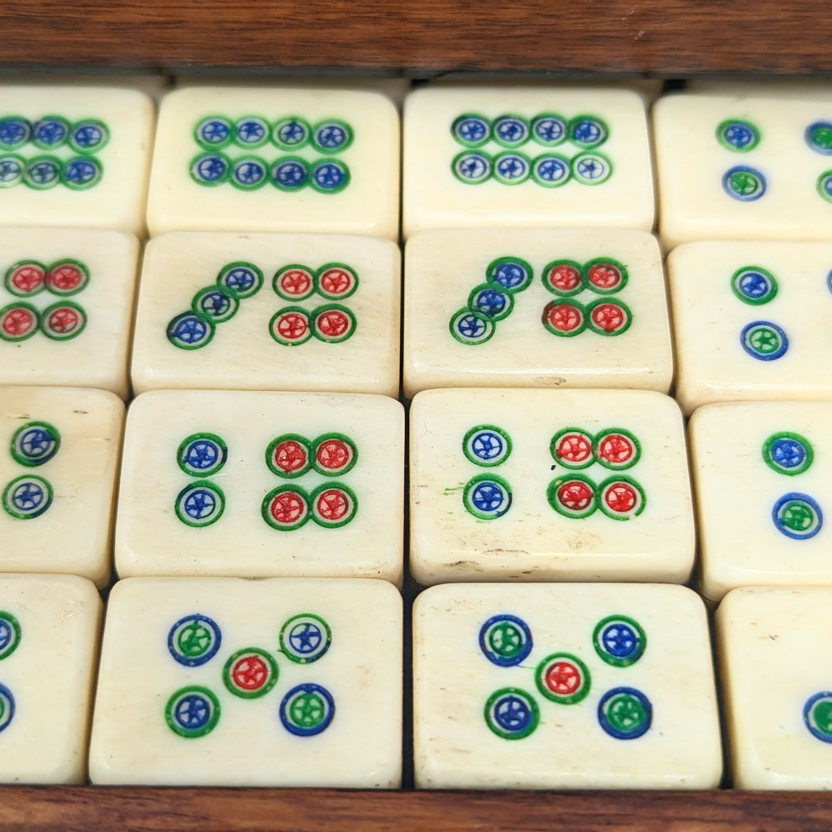 Antique Chinese Mahjong Set (144+ Pieces)