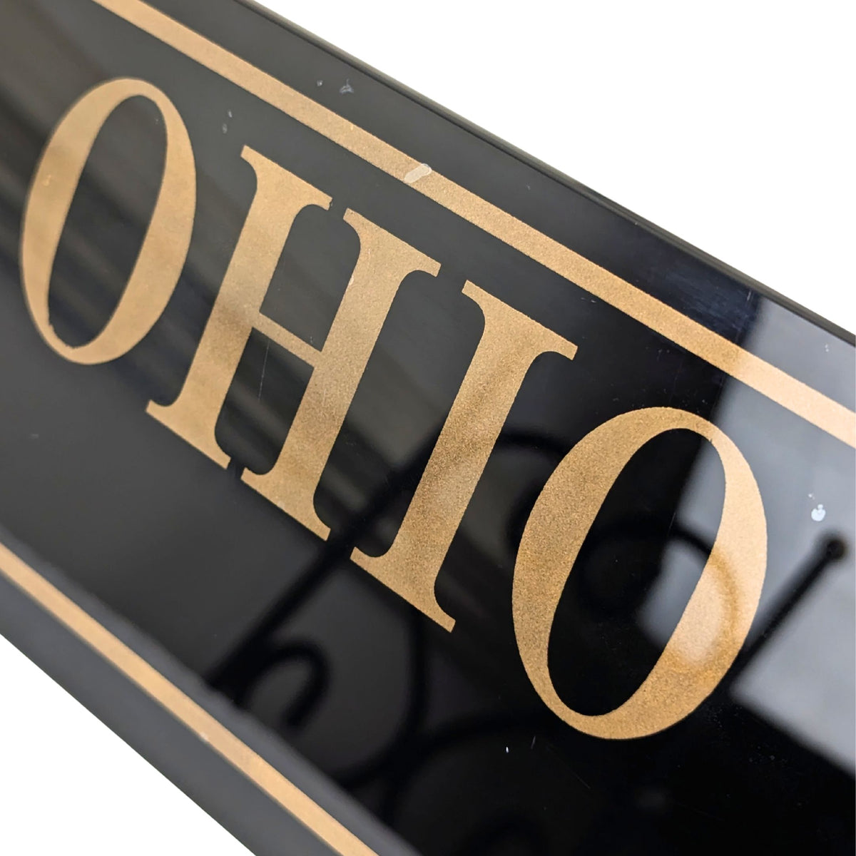 1950’s Chesapeake & Ohio R.R. Tickets Reverse Painted Glass Sign, 34"