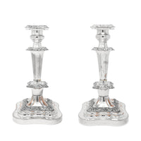 Birmingham Silver Co. 1930’s Silverplate Baroque Candlesticks, 11"