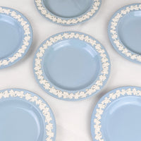 Wedgwood Queensware Cream Color on Lavender 6 1/8" Bread & Butter Plates (6)