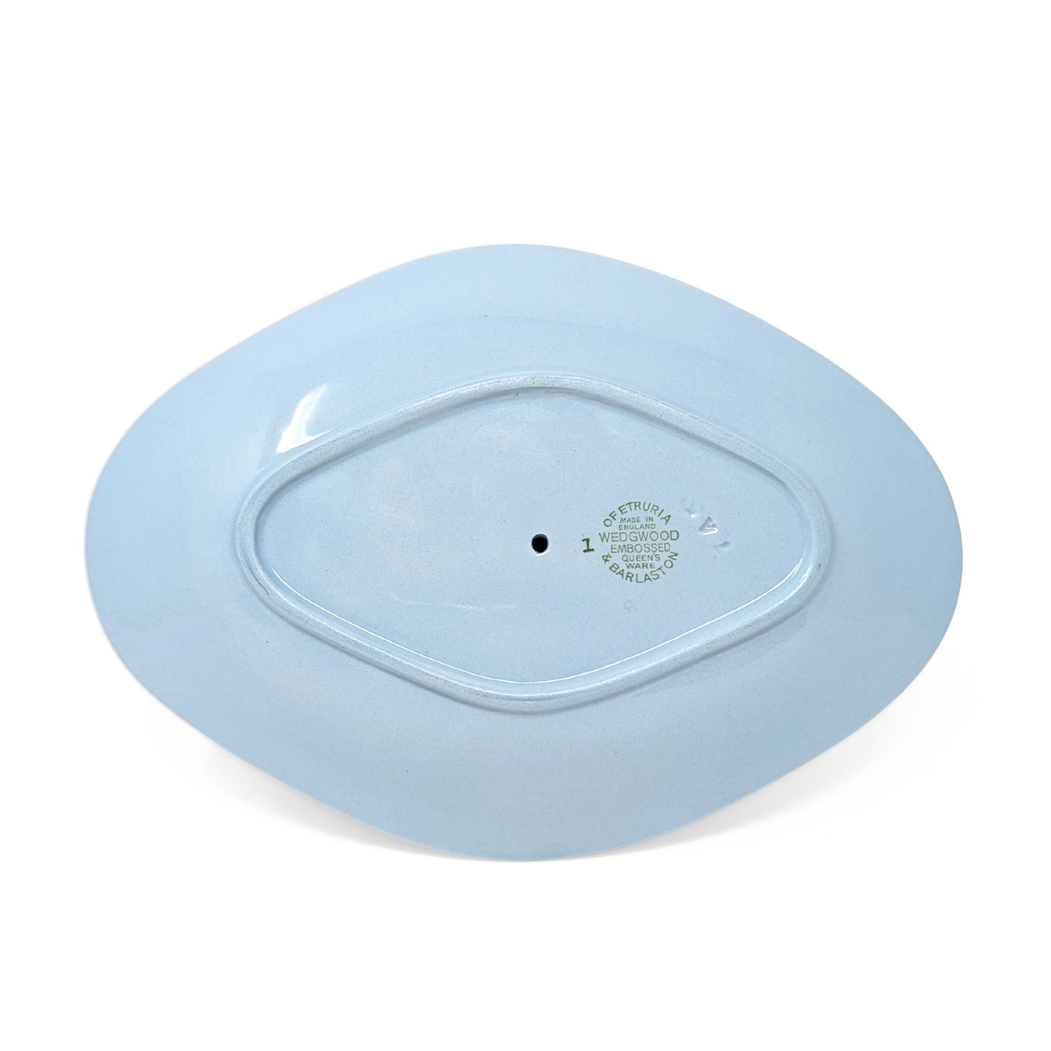 Wedgwood Queensware Cream Color on Lavender Gravy Boat w/ Attached