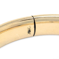 Craftmere 1950’s Cartouche Etched 10.6mm Hinged Bangle Bracelet