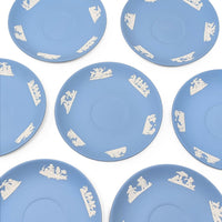 Wedgwood Jasperware Light Blue 5.5" Saucers (7)