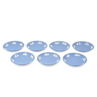Wedgwood Jasperware Light Blue 5.5" Saucers (7)
