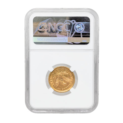 1852-D NGC $5 Gold Liberty AU Details