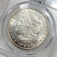 1878 PCGS MS63 Strong 7/8TF Toned Morgan Dollar