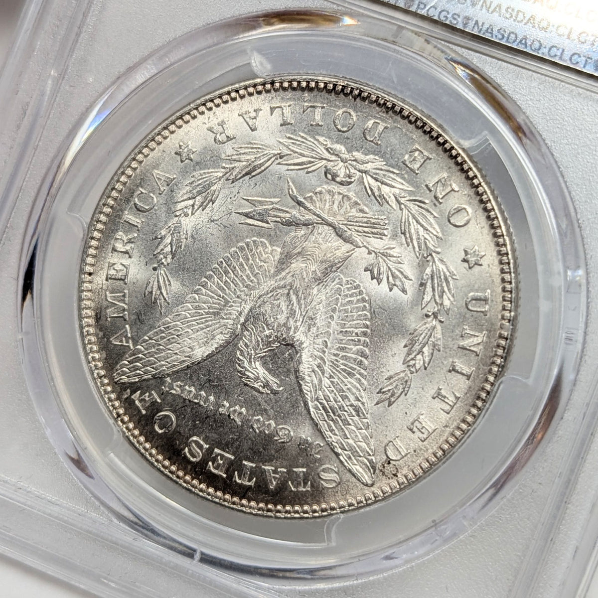 1878 PCGS MS63 Strong 7/8TF Toned Morgan Dollar