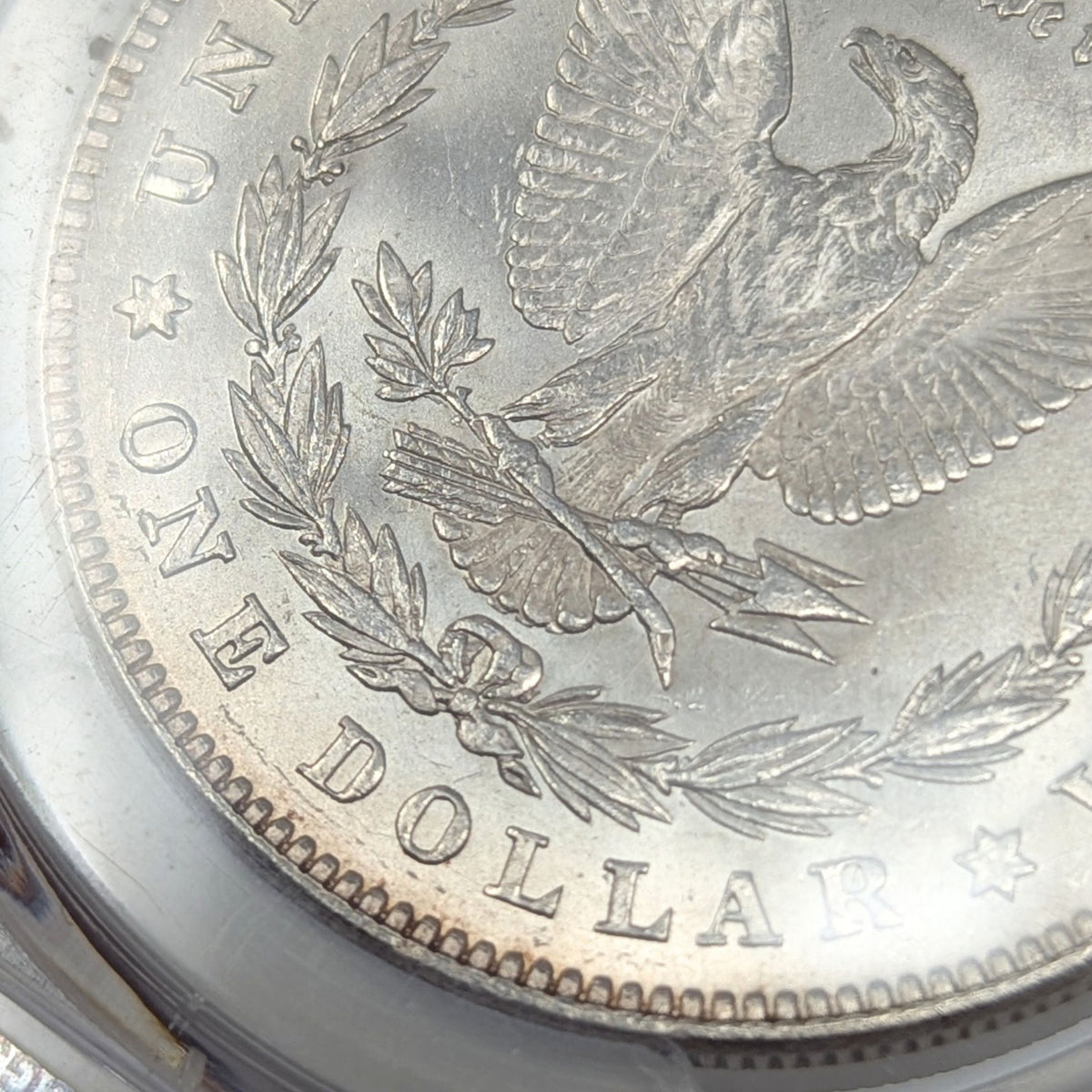 1878 PCGS MS63 Strong 7/8TF Toned Morgan Dollar