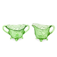 Indiana Glass Company Green Uranium "Sweet Pear"/"Avocado" 45pc Set