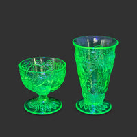 Indiana Glass Company Green Uranium "Sweet Pear"/"Avocado" 45pc Set