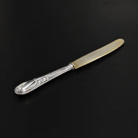 Argento .800 Silver Solingen Gold Vermeil 12pc Dessert Fork & Knife Set