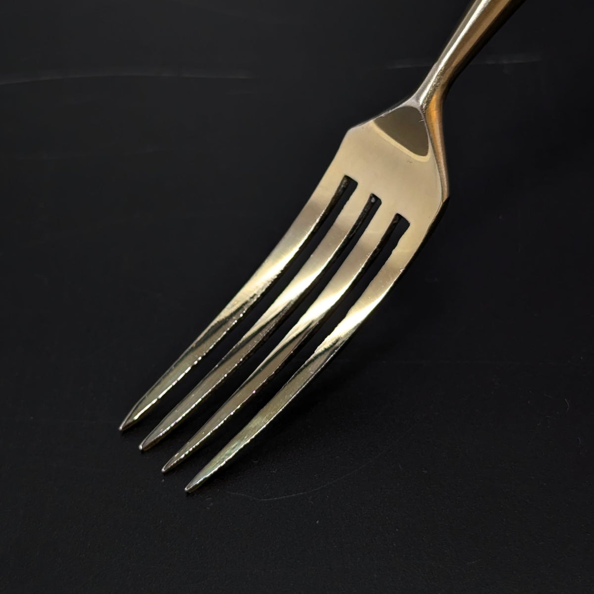 Argento .800 Silver Solingen Gold Vermeil 12pc Dessert Fork & Knife Set