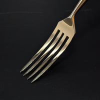 Argento .800 Silver Solingen Gold Vermeil 12pc Dessert Fork & Knife Set