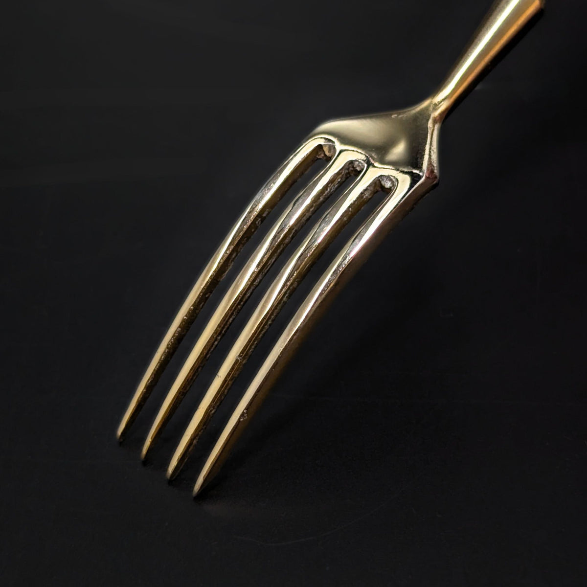 Argento .800 Silver Solingen Gold Vermeil 12pc Dessert Fork & Knife Set