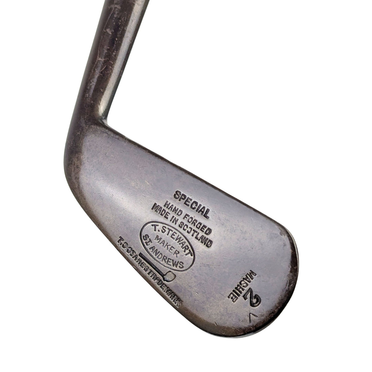 T. Stewart St. Andrews Hickory Shaft Mashie #2 Golf Club