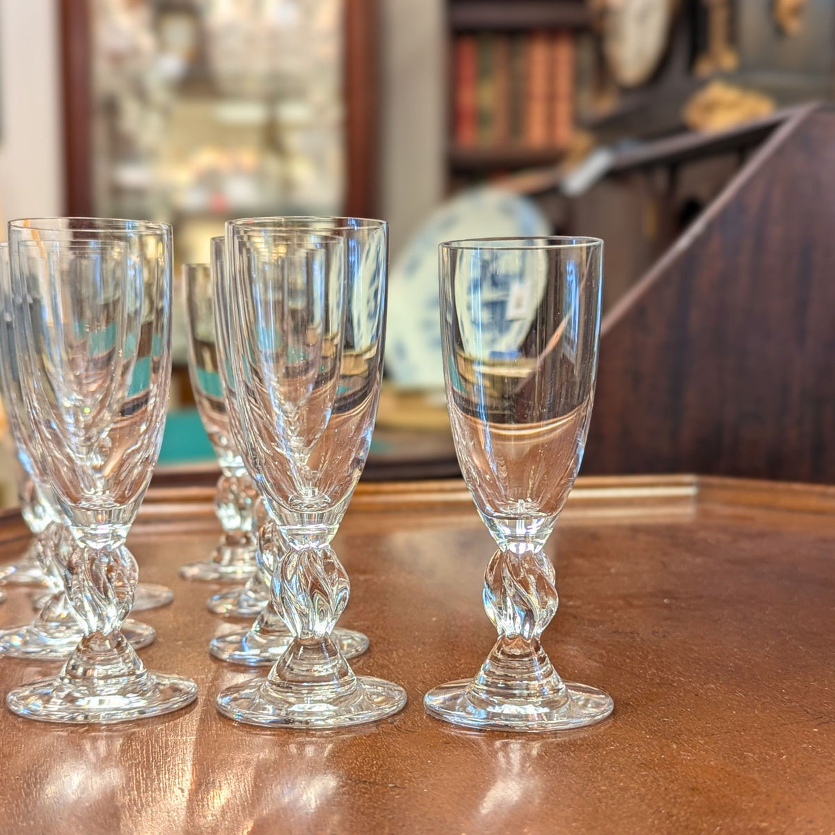 Lalique "Frejus" 53pc Crystal Stemware Set