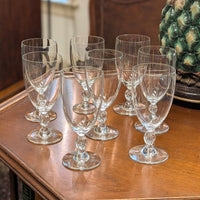 Lalique "Frejus" 53pc Crystal Stemware Set