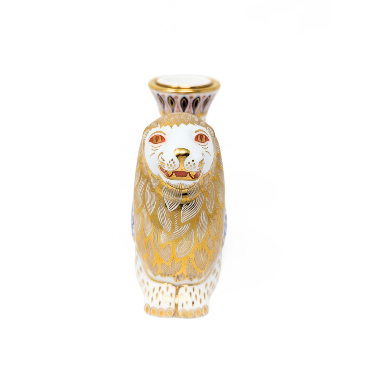 Royal Crown Derby Mythical Beasts Series Winged Lion Paperweight/Candle Holder