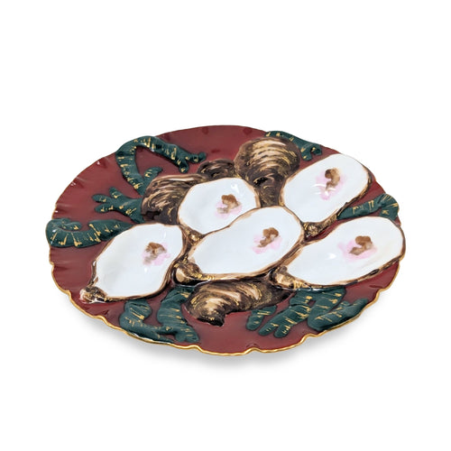 1880's Limoges French Turkey Oyster Plate