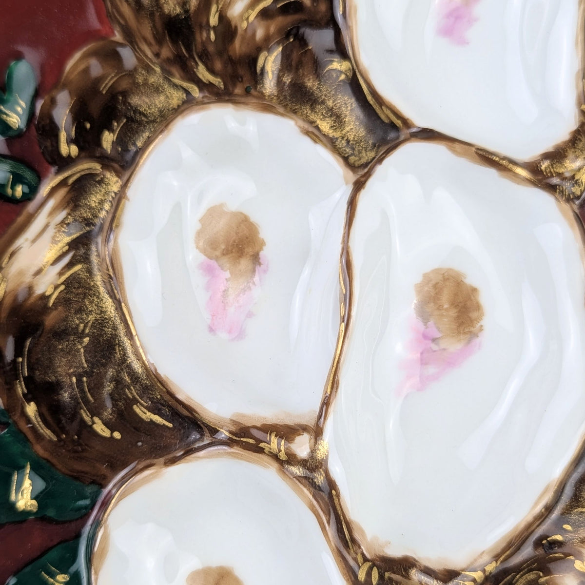 1880's Limoges French Turkey Oyster Plate