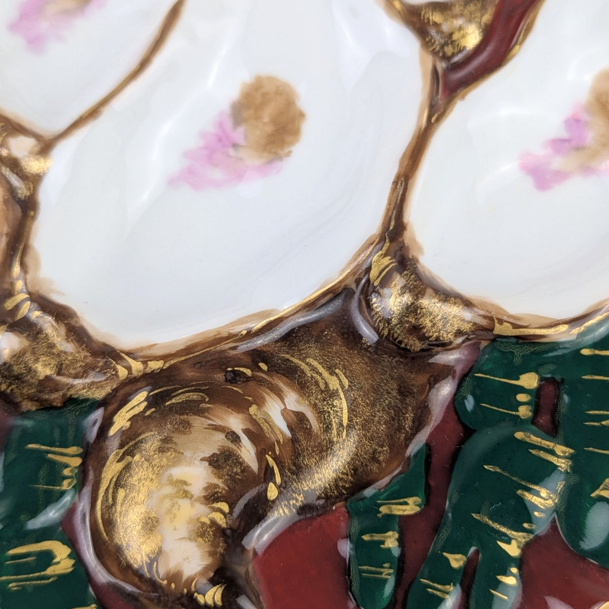 1880's Limoges French Turkey Oyster Plate