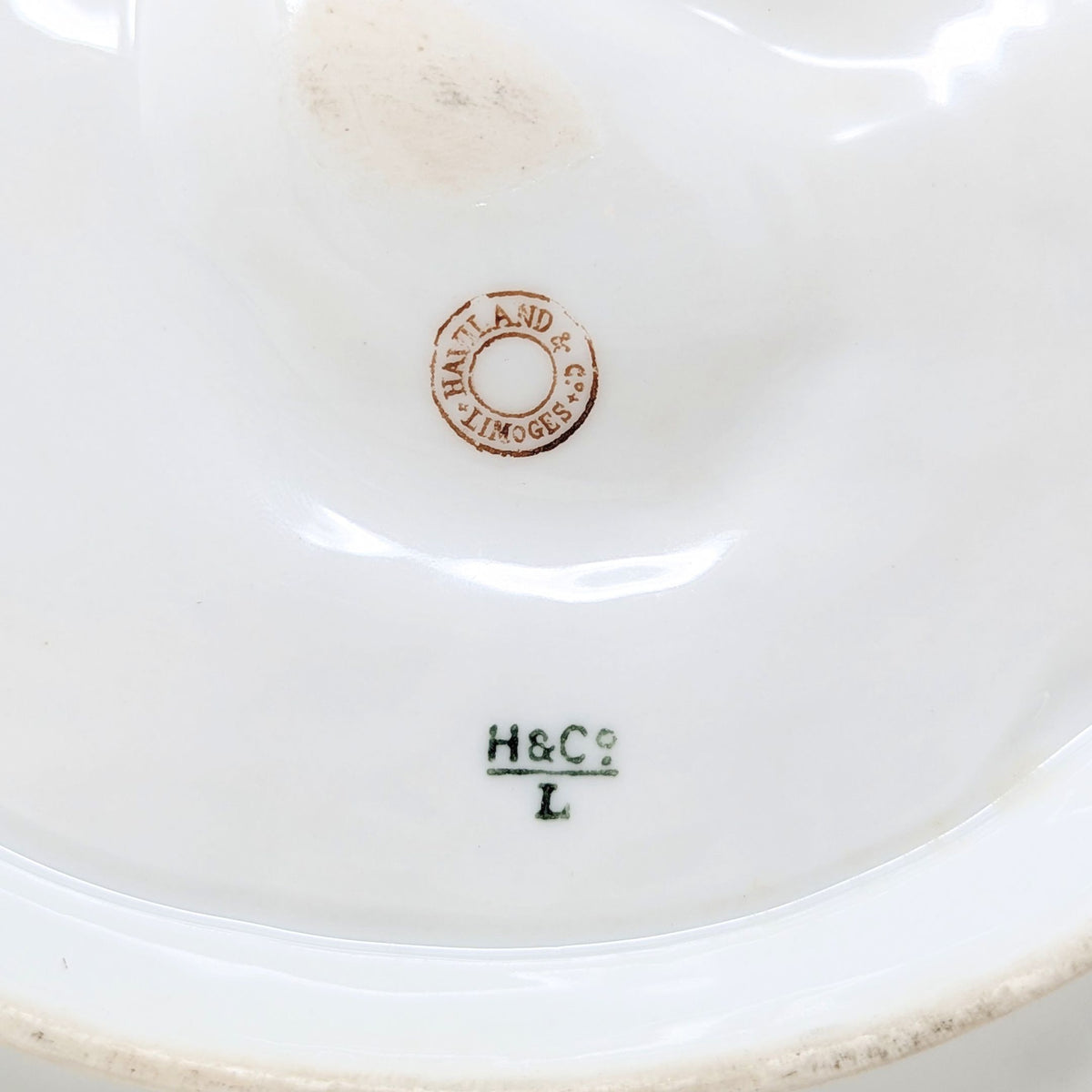 1880's Limoges French Turkey Oyster Plate