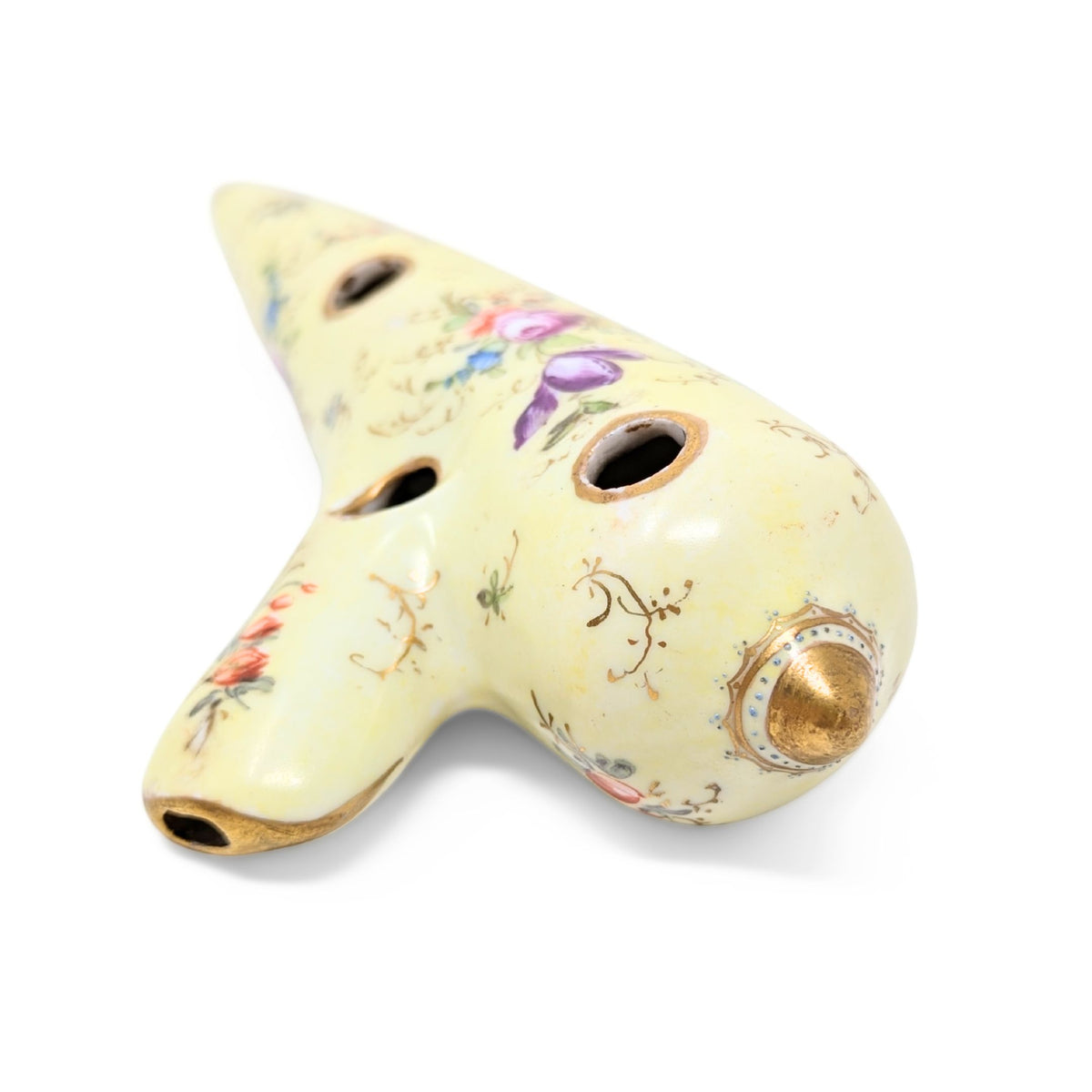 Max Freyer & Co. Meissen, Germany Antique 12 Hole Ocarina