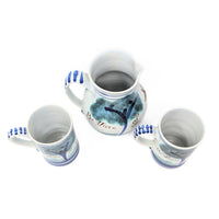 Michelle Erickson "Beware Of The Fox" Signed Pitcher & Two Mugs