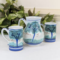 Michelle Erickson "Beware Of The Fox" Signed Pitcher & Two Mugs