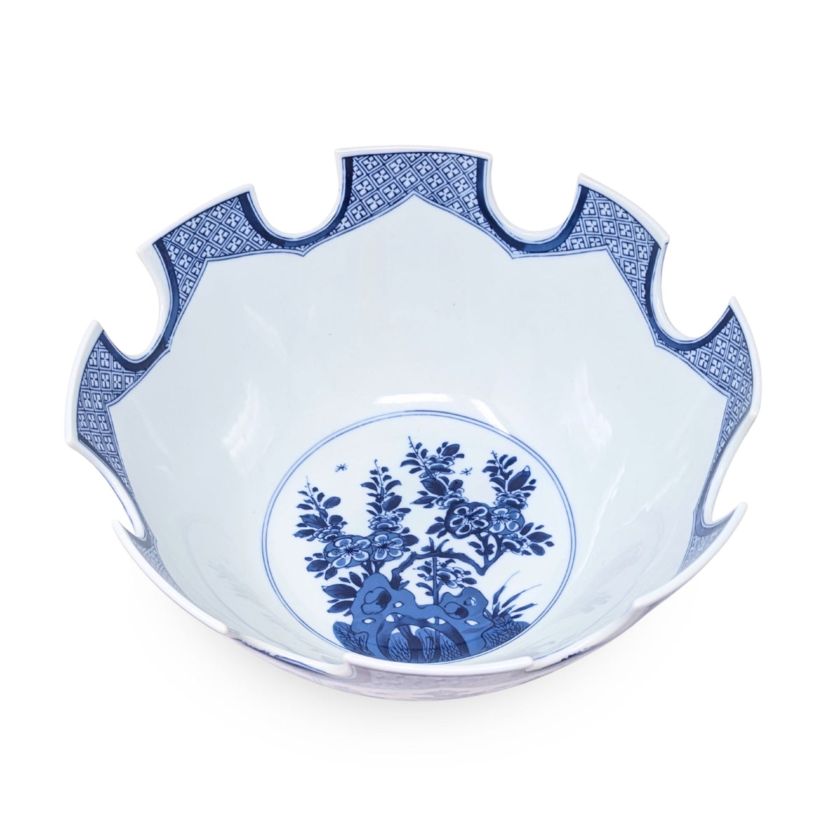 Mottahedeh MMA Williamsburg Blue & White Monteith 12.5” Centerpiece Bowl