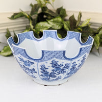 Mottahedeh MMA Williamsburg Blue & White Monteith 12.5” Centerpiece Bowl