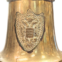 1849 Austrian Electrified 41" Grand Brass Oil Lamps (Pair)